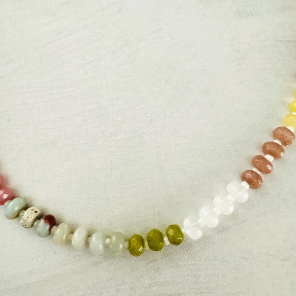 Anthropologie Multicolor Beaded Necklace in color Sunshower - Picture 4 of 7